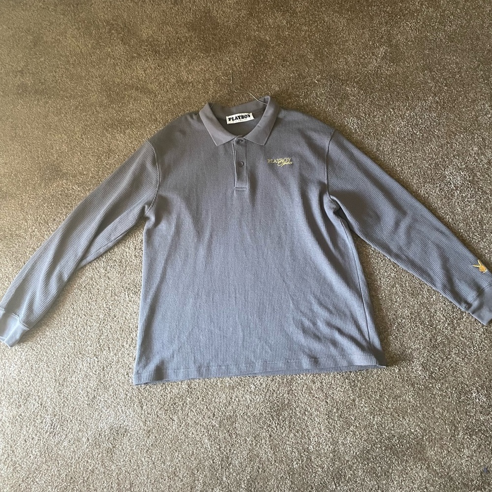 Long sleeve grey Playboy T-shirt🩶